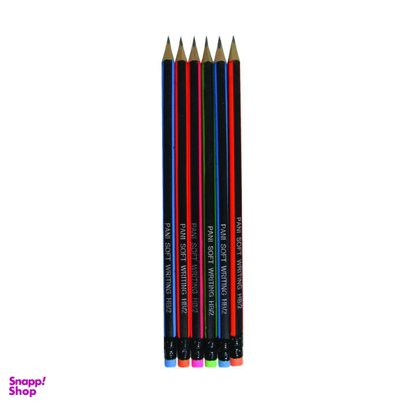 مداد مشکی پانی (Pani) مدل Soft بسته 6 عددی