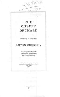 The Cherry Orchard