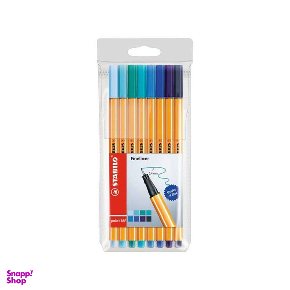روان نویس استابیلو (Stabilo) مدل نوک نمدی پوینت 88 ست 10 رنگ