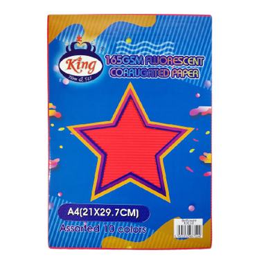 کاغذ کینگ (King) مدل جاکورتا کد 9058 سایز A4 رنگ فسفری