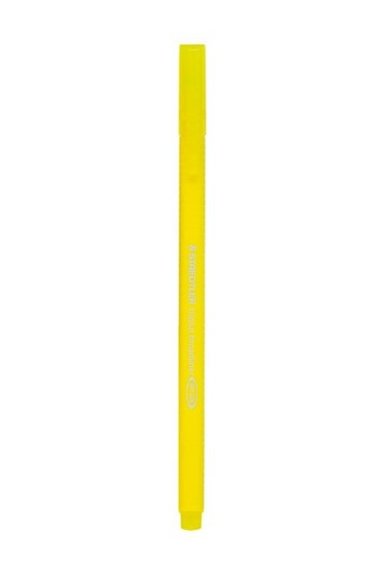 روان نویس 0.8 نوک نمدی استدلر (Staedtler) مدل تریپلاس بردلاینر 3381 رنگ زرد