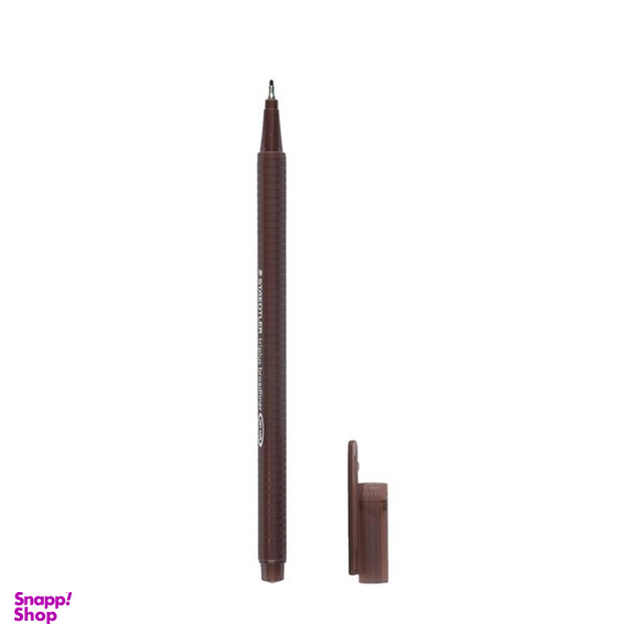 روان نویس 0.8 نوک نمدی استدلر (Staedtler) مدل تریپلاس بردلاینر 33876 رنگ قهوه ای