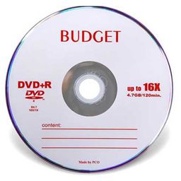 دی وی دی خام باجت (Budget) مدل DVD-R بسته 10 عددی