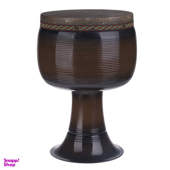 تنبک حلمی مدل فایبر قهوه‌ای سوخته با پوست شتر سایز 28