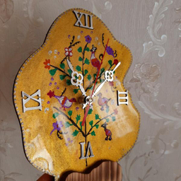 ست ساعت و جاشمعی مدل درخت و پرنده کد 12 مجموعه 3 عددی