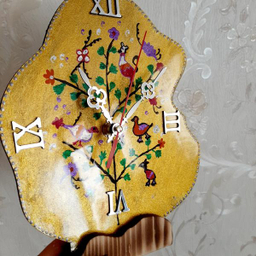 ست ساعت و جاشمعی مدل درخت و پرنده کد 12 مجموعه 3 عددی