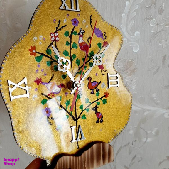 ست ساعت و جاشمعی مدل درخت و پرنده کد 12 مجموعه 3 عددی