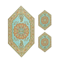ست 5 تکه رومیزی ترمه مدل افشار کد afr-1007