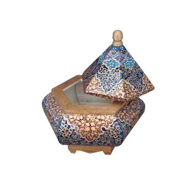 جعبه جواهرات استخوانی طرح تذهیب کد B 310