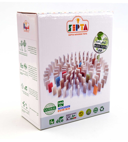 دومینو 100 قطعه سپتا (Septa) مدل چوبی