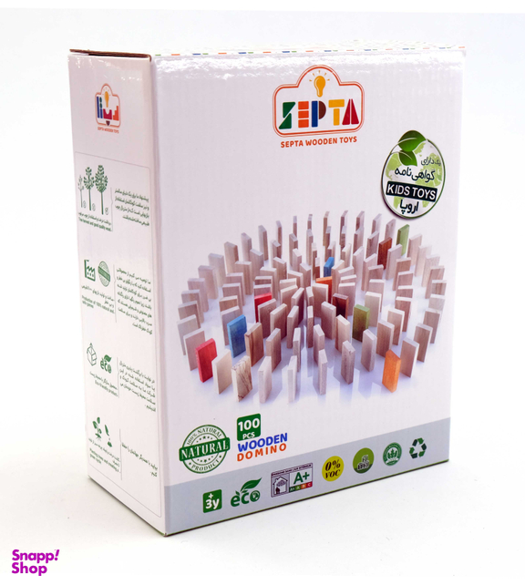دومینو 100 قطعه سپتا (Septa) مدل چوبی