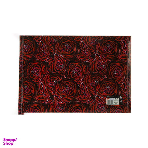 پوشه دکمه دار سهند (Sahand) طرح رز قرمز سایز A4