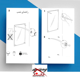تخته وایت برد شیشه‌ ای عکسنگ AXANG سایز 80x60 سانتیمتر