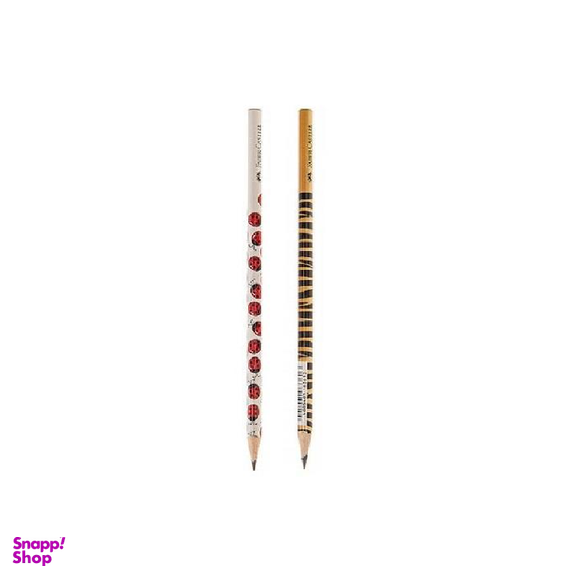 مداد مشکی فابر کستل (Faber Castell) طرح حیوانات بسته 4 عددی