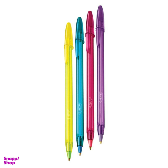 خودکار بیک (Bic) مدل Cristal Fashion بسته 4 عددی