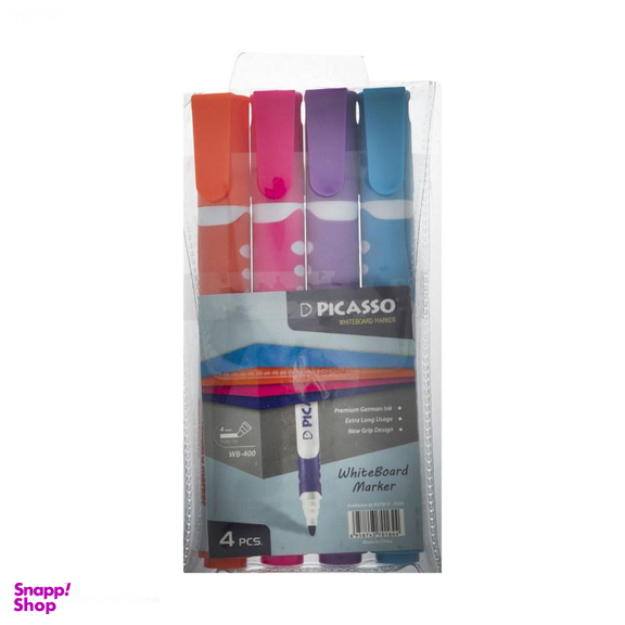 ماژیک وایت برد پیکاسو (Picasso) مدل Wb کد 400 بسته 4 عددی