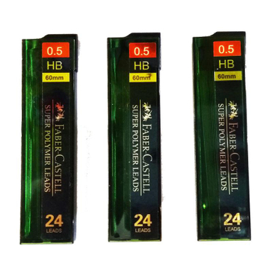 نوک مداد نوکی 0.5 میلی متری فابر کاستل (Faber-Castell) کد 15 بسته 3 عددی