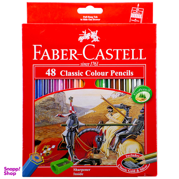 مداد رنگی 48 رنگ فابر کستل (Faber Castell) مدل Classic 115858