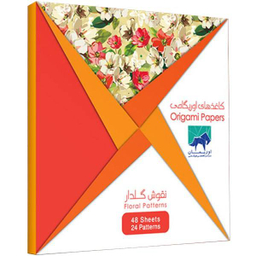 بسته کاغذ اوریگامی اوریمان (Oriman) طرح نقوش گلدار