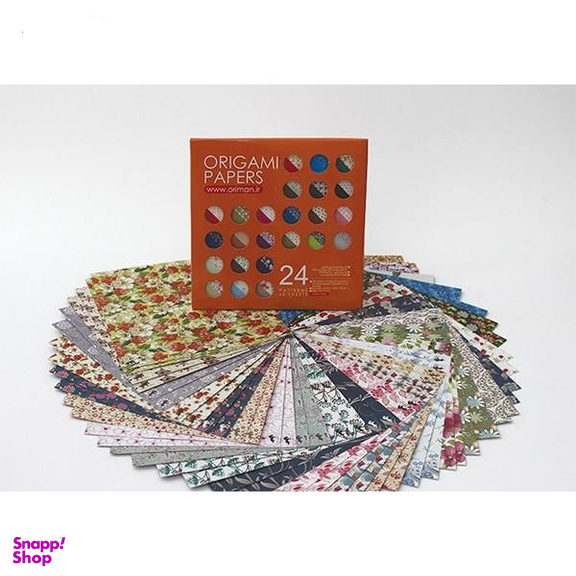 بسته کاغذ اوریگامی اوریمان (Oriman) طرح نقوش گلدار