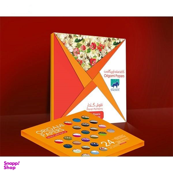 بسته کاغذ اوریگامی اوریمان (Oriman) طرح نقوش گلدار