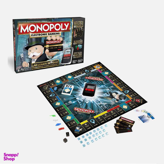 بازی فکری مونوپولی هزبرو (Hasbro) همراه با بانک الکتریکی