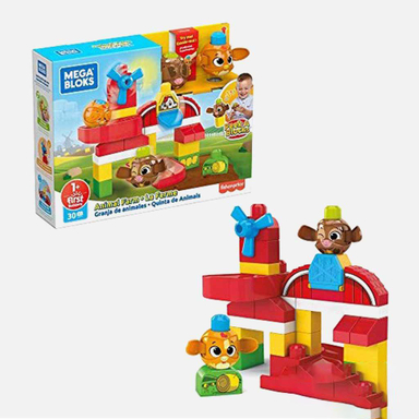 ساختنی 30 قطعه متل (Mattel) سری فیشر پرایس طرح مزرعه مدل مگا بلاکس