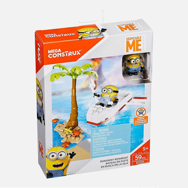 اسباب بازی قایق مینیون متل (Mattel) سری مگا کنستراکس بسته 52 عددی