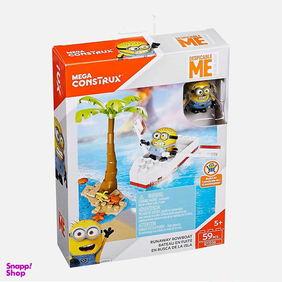 اسباب بازی قایق مینیون متل (Mattel) سری مگا کنستراکس بسته 52 عددی