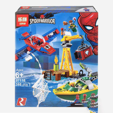 ساختنی 168 قطعه لپین (Lepin) مدل نبرد اسپایدرمن و دکتر اختاپوس