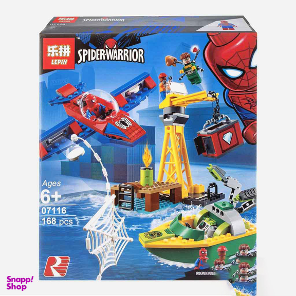 ساختنی 168 قطعه لپین (Lepin) مدل نبرد اسپایدرمن و دکتر اختاپوس
