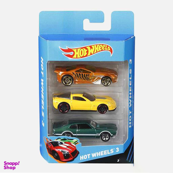 ست اسباب بازی ماشین متل (Mattel) سری هات ویلز سایز کوچک بسته 3 عددی
