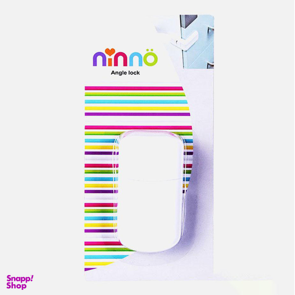 قفل کشویی نی نو(Ninno) مدل گوشه ای رنگ سفید