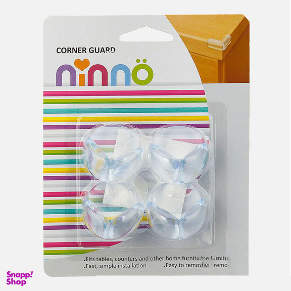 محافظ گوشه میز نی نو(Ninno) رنگ سفید شفاف