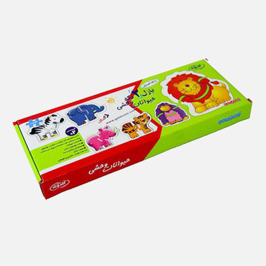 پازل 6 تایی گلدونه (Goldoone) طرح حیوانات وحشی