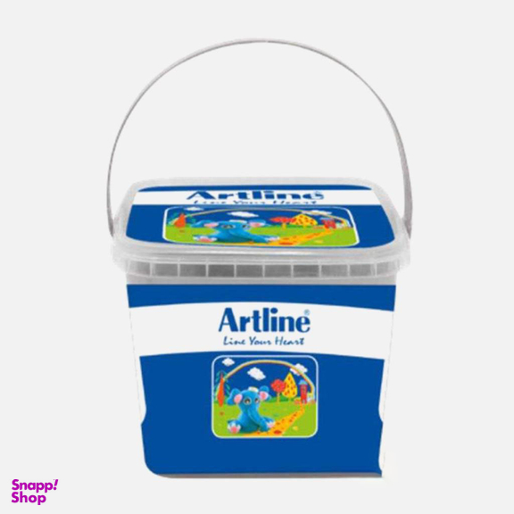 خمیر بازی سطلی آرت لاین (Artline) بسته 6 رنگ