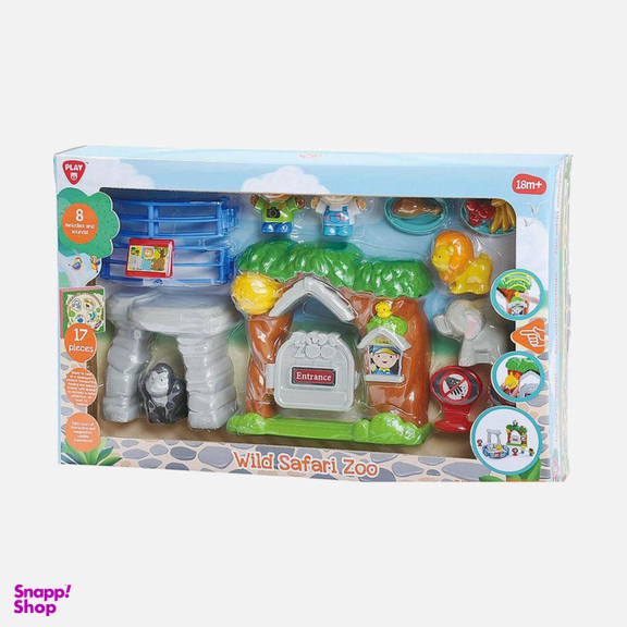 ست بازی باغ وحش پلی گو (PlayGo) مدل 17 قطعه