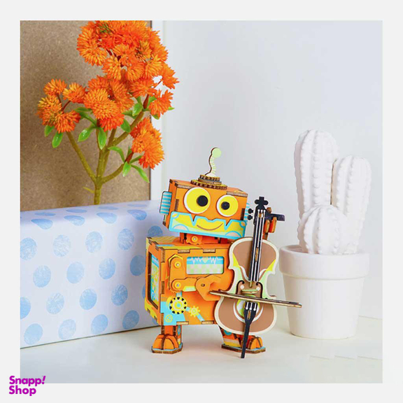 پازل ساختنی سه بعدی روبوتایم (Robotim) سری موزیک باکس مدل نوازنده کوچک