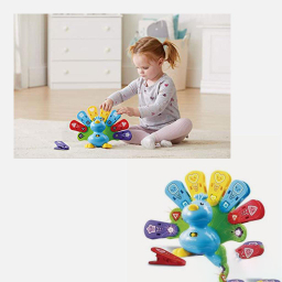 اسباب بازی نوزاد وی تک (Vtech) مدل طاووس آموزشی
