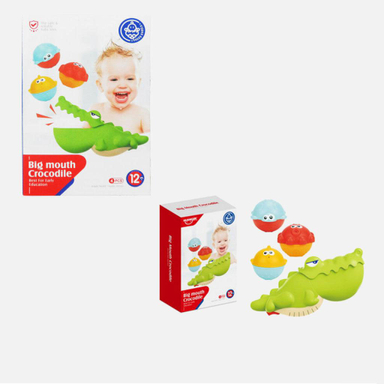 اسباب بازی کروکودیل گرسنه هانگر (Huanger) کد HE0263 بسته 4 عددی