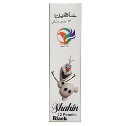مداد مشکی شاهین کد s06 بسته 12 عددی