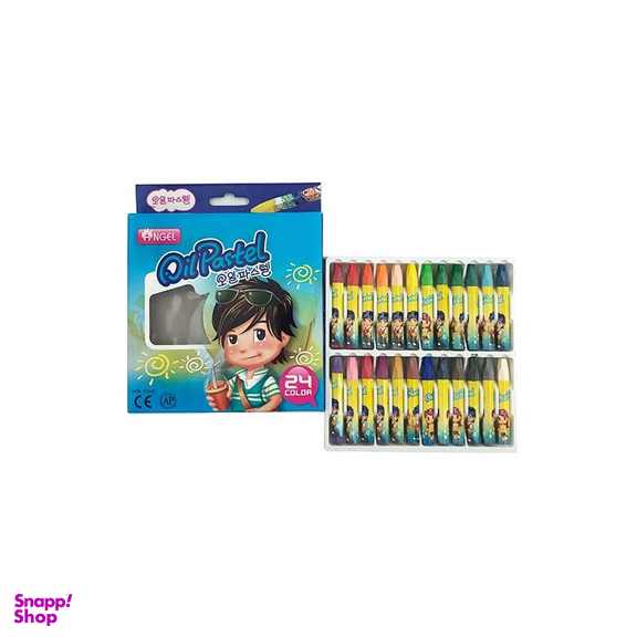 پاستل روغنی 24 رنگ آنجل (Angel) کد B01