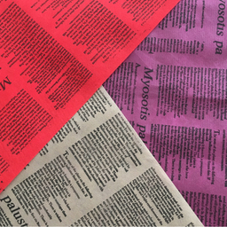 کاغذ کادو پارچه‌ ای کد BF012 به همراه نخ کنفی و پاپیون مجموعه 3 عددی