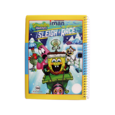 دفتر 100 برگ ایمان کد 8506 طرح باب اسفنجی