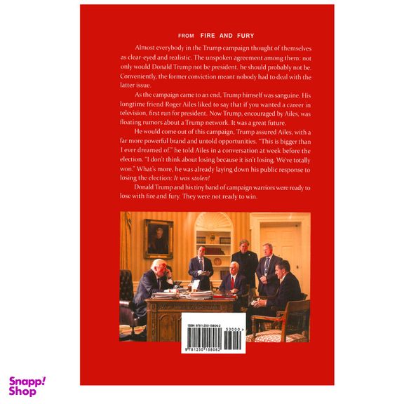 کتاب Fire And Fury inside The Trump اثر Michael Wolff انتشارات هدف نوین