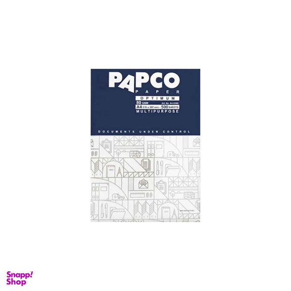 کاغذ A4 پاپکو (Papco) مدل اپتیموم کد DR118 بسته 500 عددی