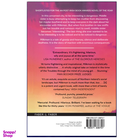 کتاب Milkman اثر Anna Burns انتشارات هدف نوین