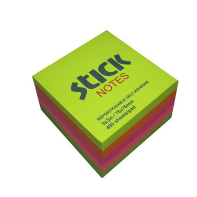 کاغذ یادداشت چسب دار سام استیک نوت سایز 7.5×7.5 سانتی متر