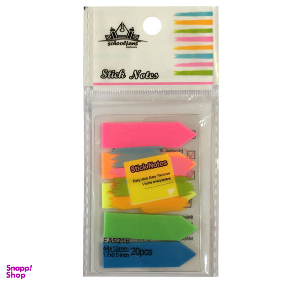 کاغذ چسب دار اسکول فنس (Schoolfans) کد 109598 بسته 5 عددی