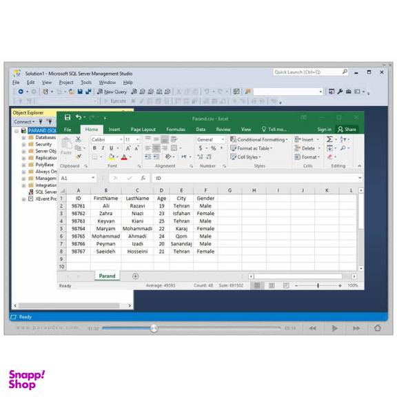 آموزش نرم افزار Sql Server 2019 نشر پرند